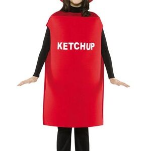 Rasta Imposta Red Ketchup Bottle Tunic Halloween Costume One Size Fits Most
